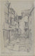 <i>Bath Place, Oxford</i> <br>1924 Graphite <br><br>#9793