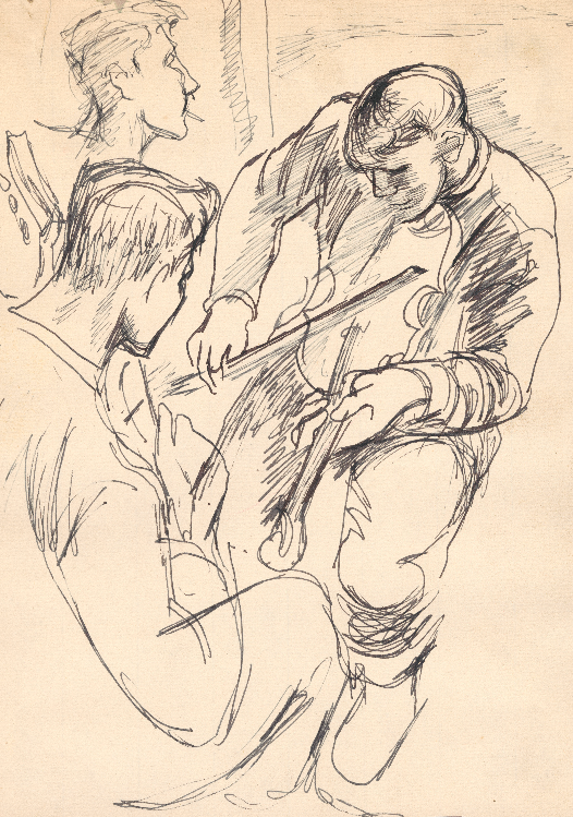 <I>Concert</I> <br>1940's Ink <br><br>#E050