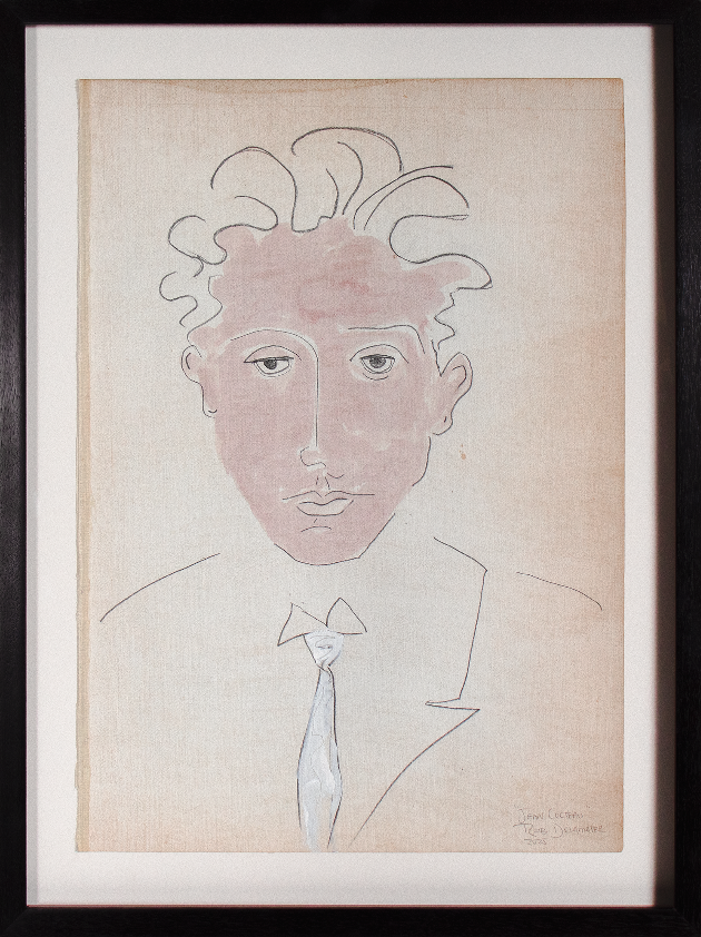 <I>Jean Cocteau</I> <br>2025 Gouache and Graphite <br><br>#C7972