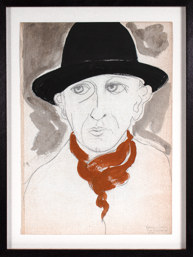 <I>Marsden Hartley</I> <br>2025 Gouache and Graphite <br><br>#C7987