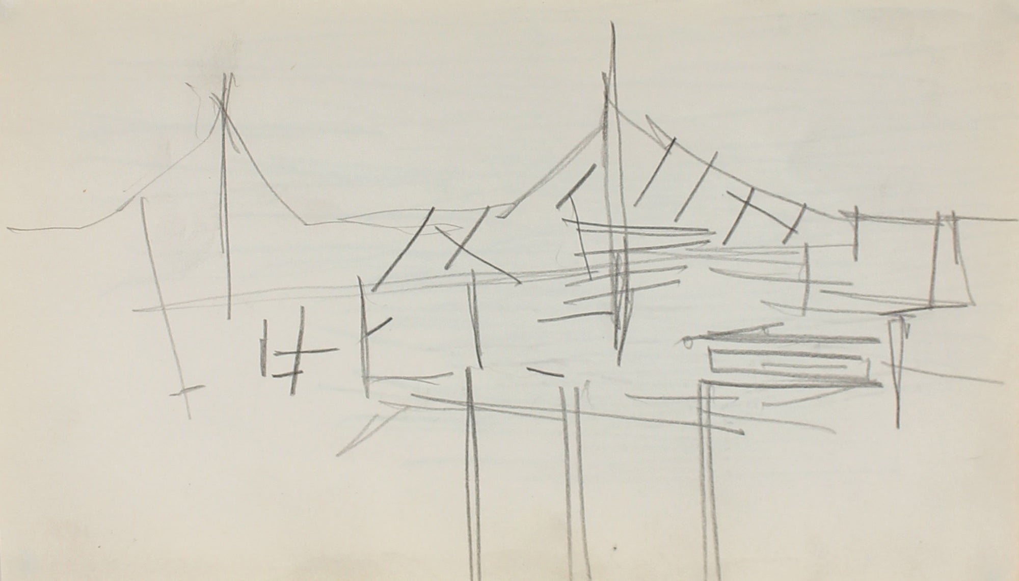 Houses, Deconstructed<br>Graphite, 1959<br><br>#0219