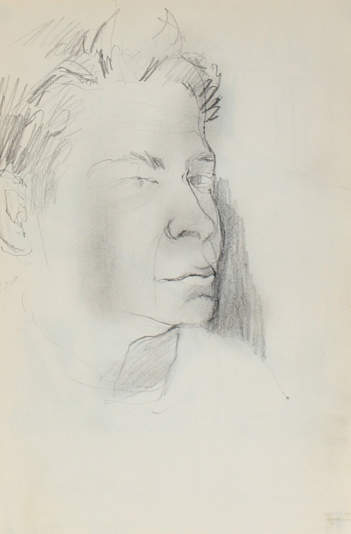Study of a Man<br>1959 Charcoal<br><br>#0241