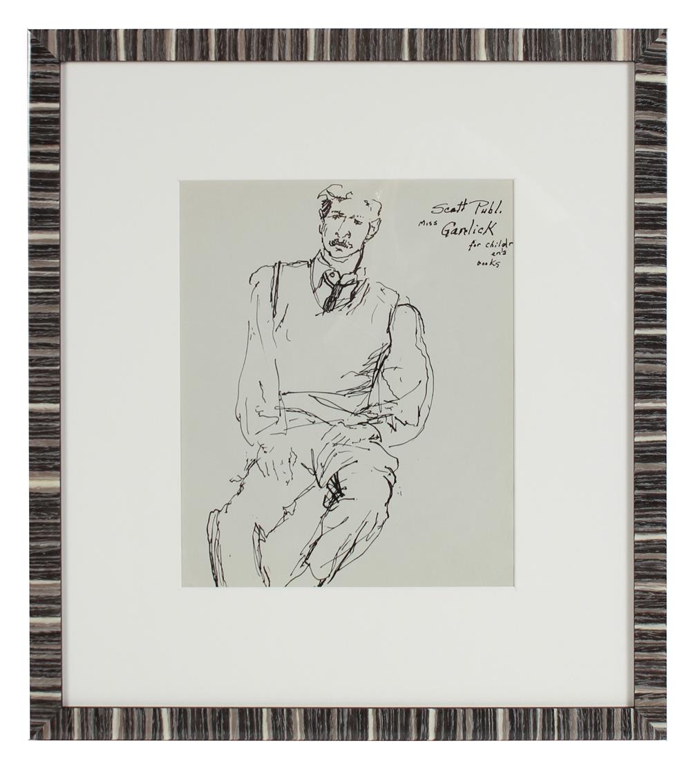 <i>Scott Garelick</i><br>Ink, 1940-60s<br><br>#10797
