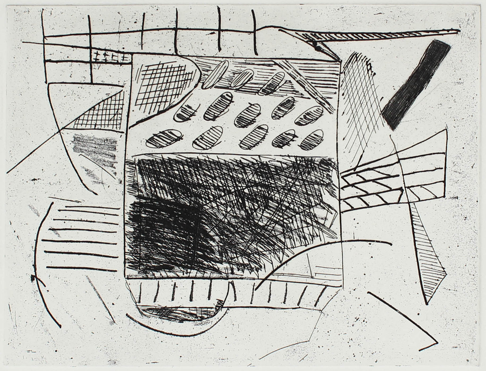 <i>Passing Through - Plate VI</i><br>1990s Etching<br><br>#11716