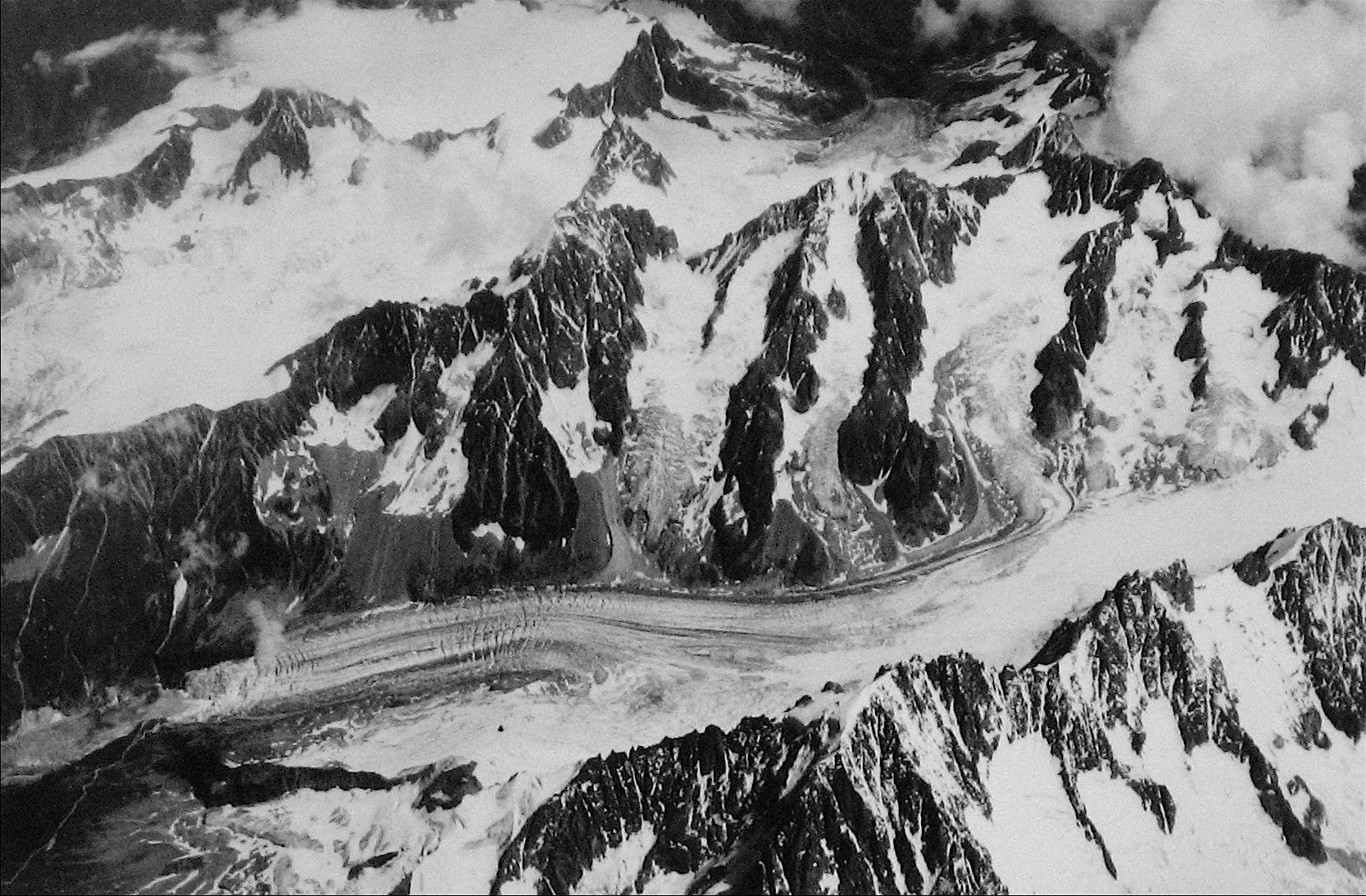 Scene of the Alps, Switzerland<br>1960s Silver Gelatin Print<br><br>#12147