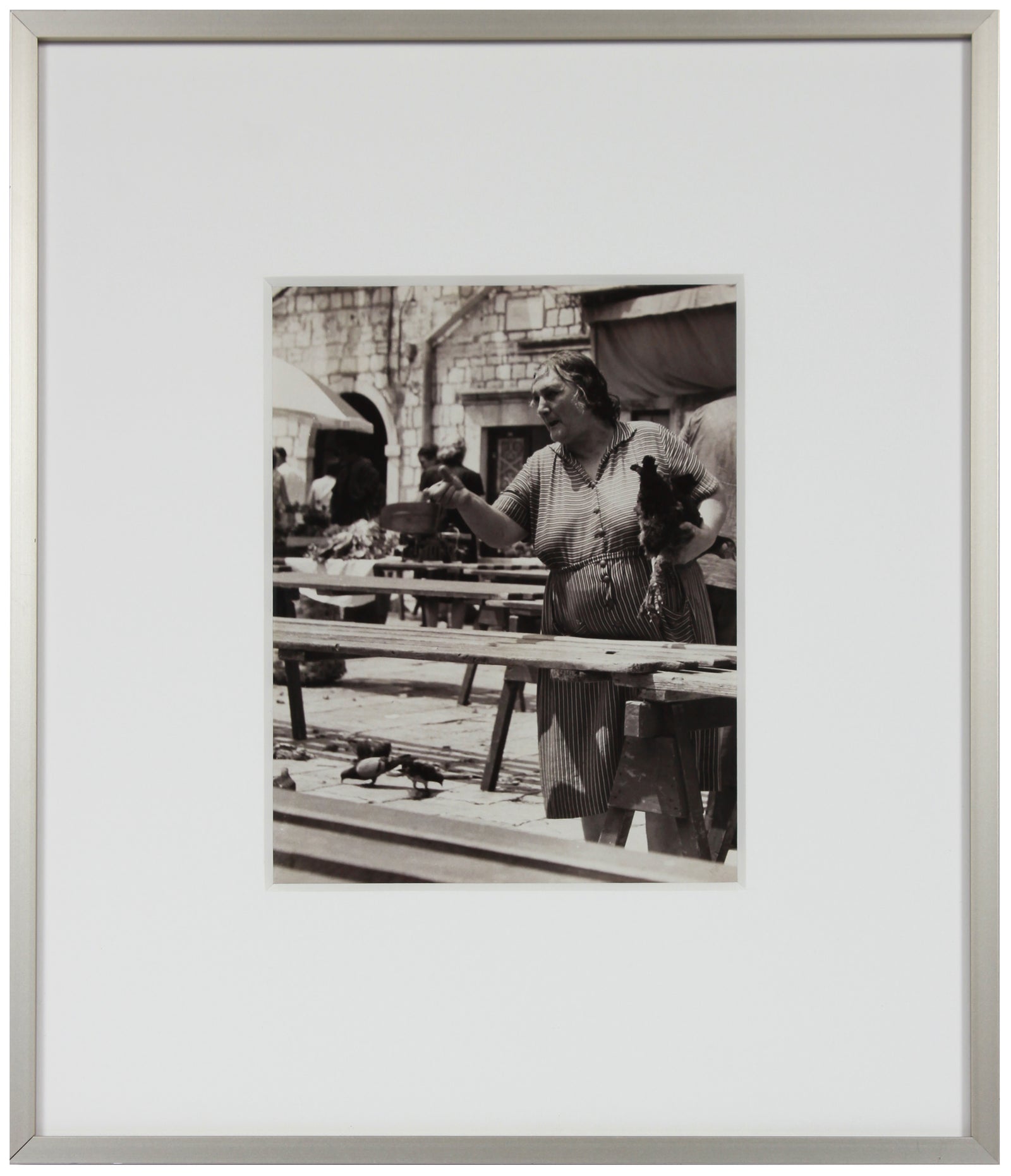 Lace Seller <br>1960s Silver Gelatin Print <br><br>#12175