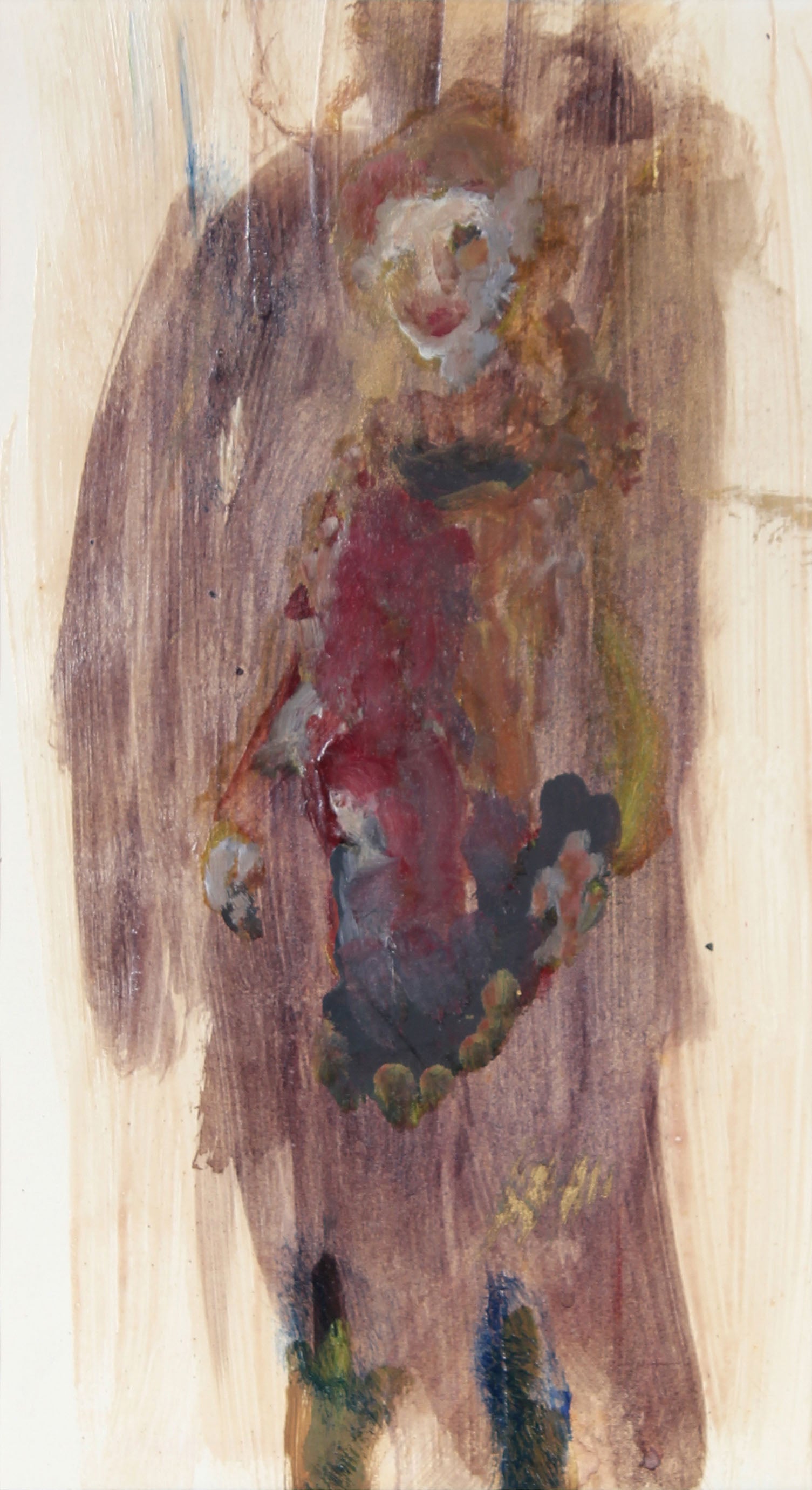 <i>Abstract Portrait of Madeline Gleason </i><br>1960s Bay Area Figurative Distemper<br><br>#12705