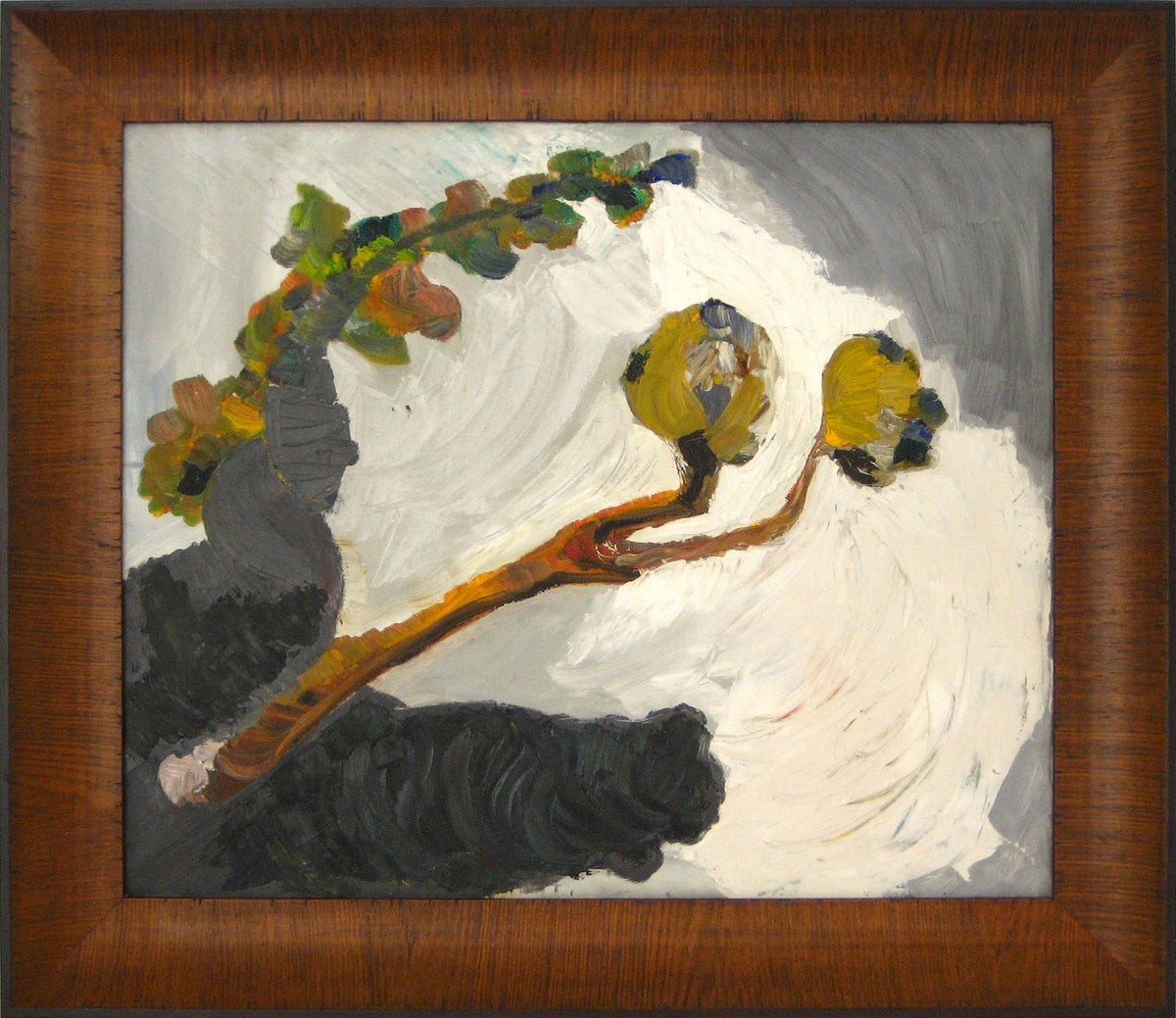 Reaching Branches&lt;br&gt;1950-60s Oil Abstract&lt;br&gt;&lt;br&gt;#12732