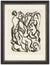 Bold Modernist Abstracted Figures <br>Early-Mid 20th Century Ink <br><br>#13522
