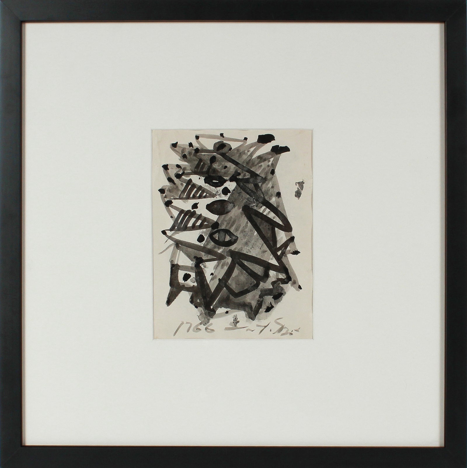 Angular Abstraction <br>Mid Century Ink Wash <br><br>#14784