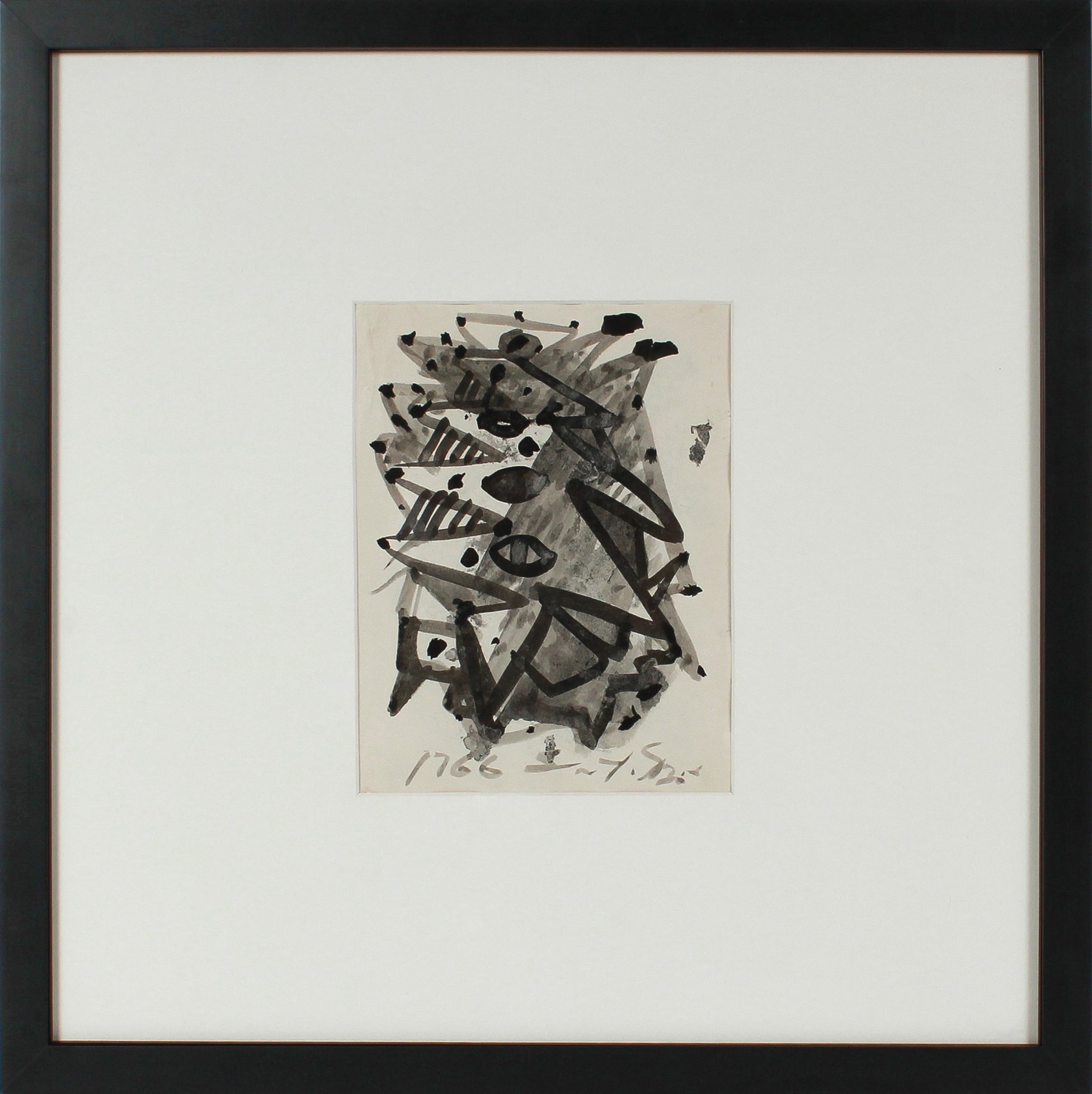 Angular Abstraction <br>Mid Century Ink Wash <br><br>#14784