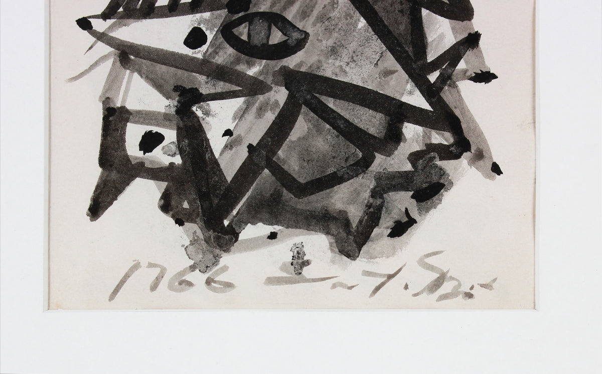 Angular Abstraction <br>Mid Century Ink Wash <br><br>#14784