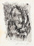 Dark Abstracted Face <br>1966 Ink <br><br>#14805