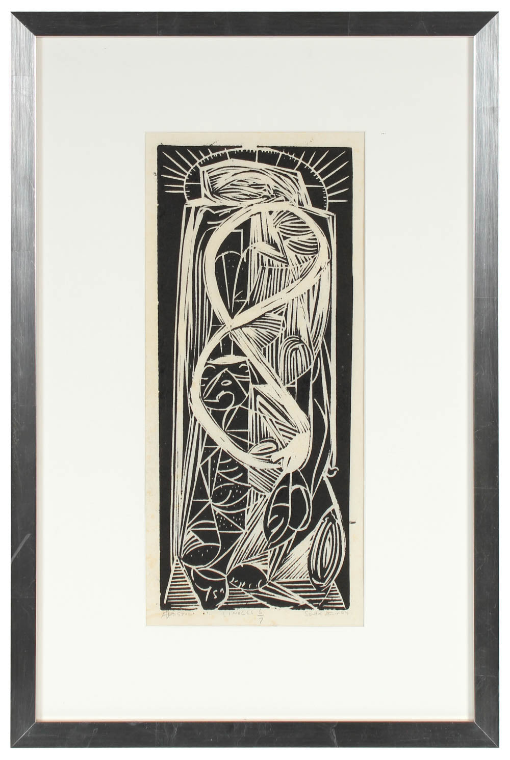 <i>Apostol</i><br>Mid Century Linoleum Block<br><br>#14846