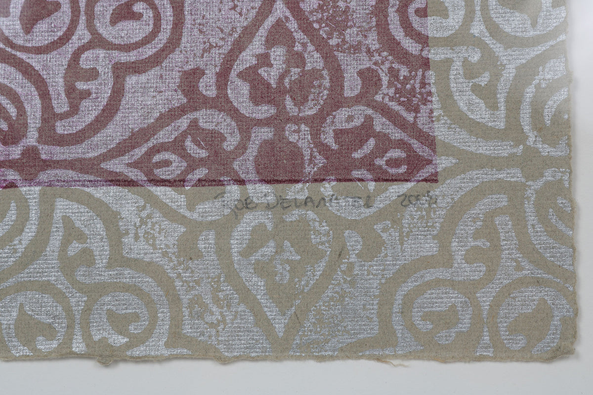 Jellyfish in Abstraction <br>2008 Linoleum Block Print <br><br>#15453