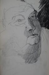 New York Face Study<br>Charcoal, 1959<br><br>#0359