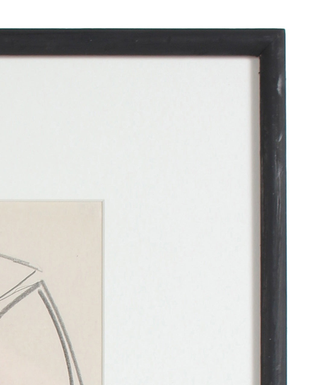 Modernist Geometric Abstract<br>20th Century Graphite, Charcoal & Pastel<br><br>#17691