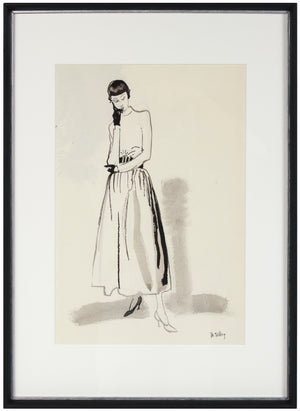 Model in Thought<br>Gouache, 1946-1954<br><br>#18463