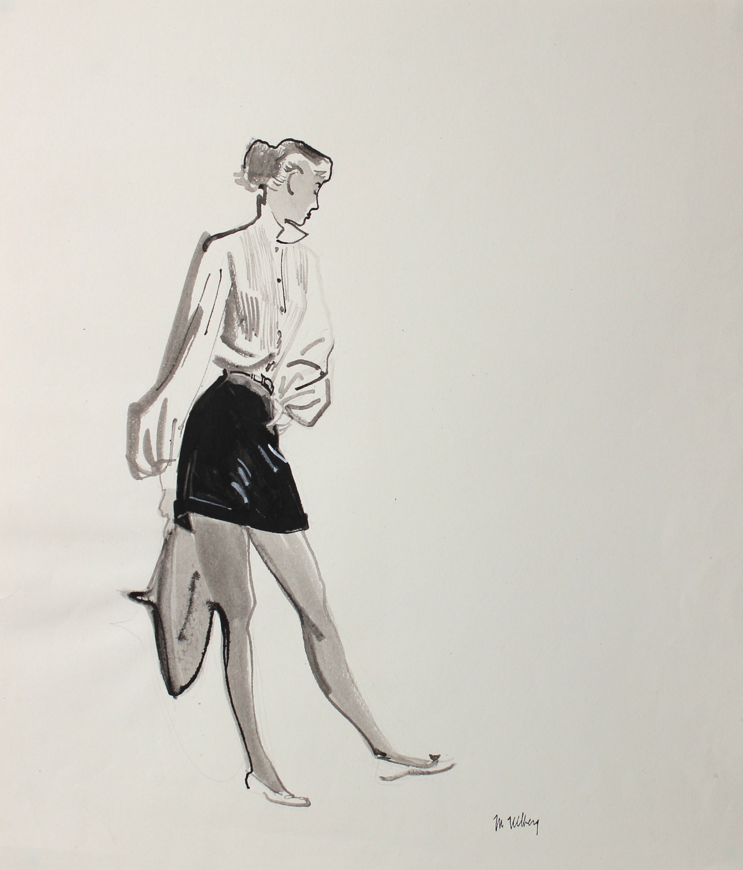 Mid Century Fashion Illustration, Marjorie Ullberg