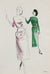 Models in Pink & Green<br>Gouache on Board<br><br>#18480