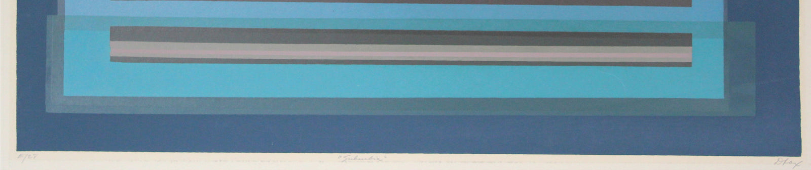 <i>Suburbia</i> <br>1960s Geometric Serigraph <br><br>#19471