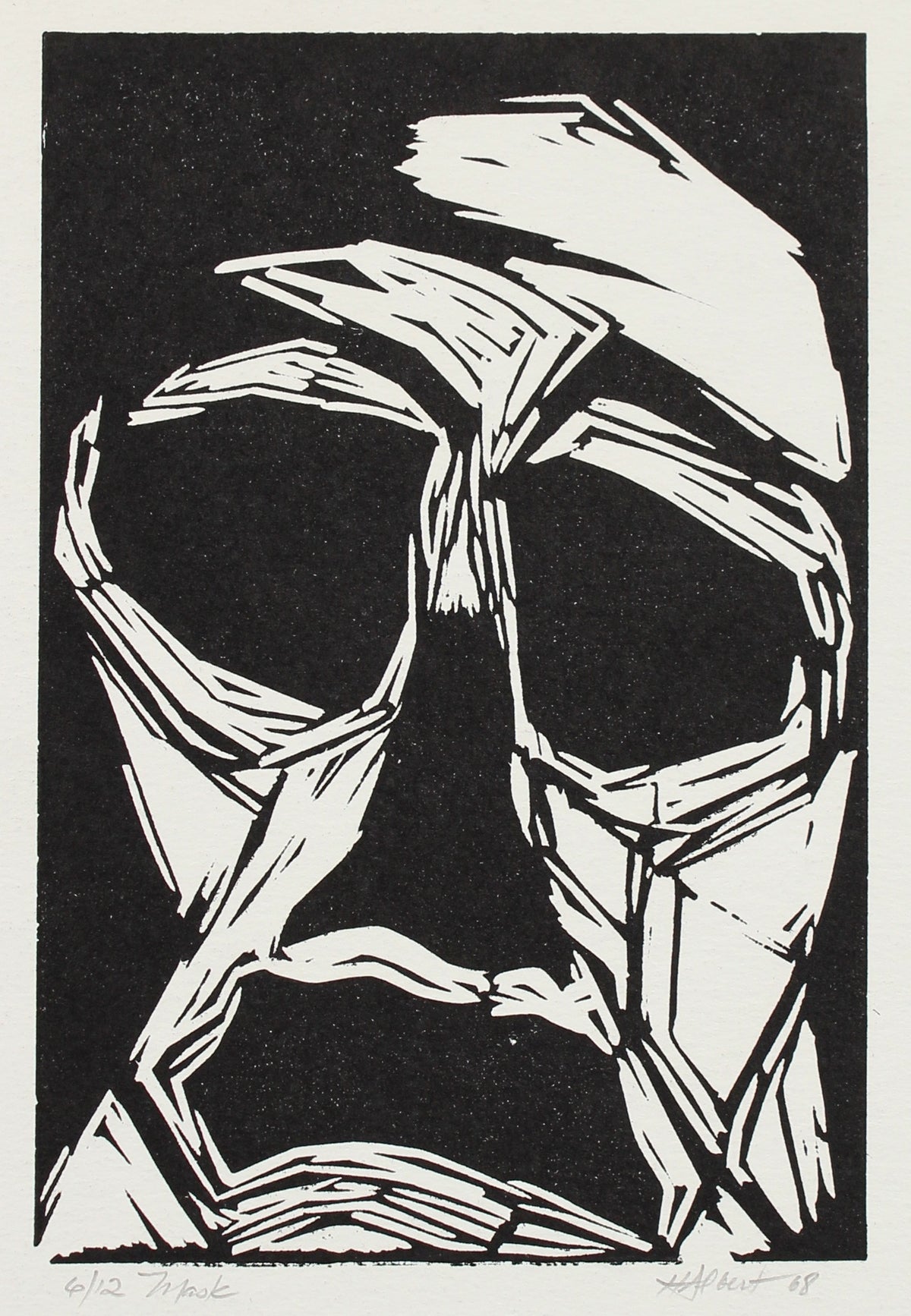 &lt;i&gt;Mask&lt;/i&gt;&lt;br&gt;1968 Wood Block&lt;br&gt;&lt;br&gt;#2149A