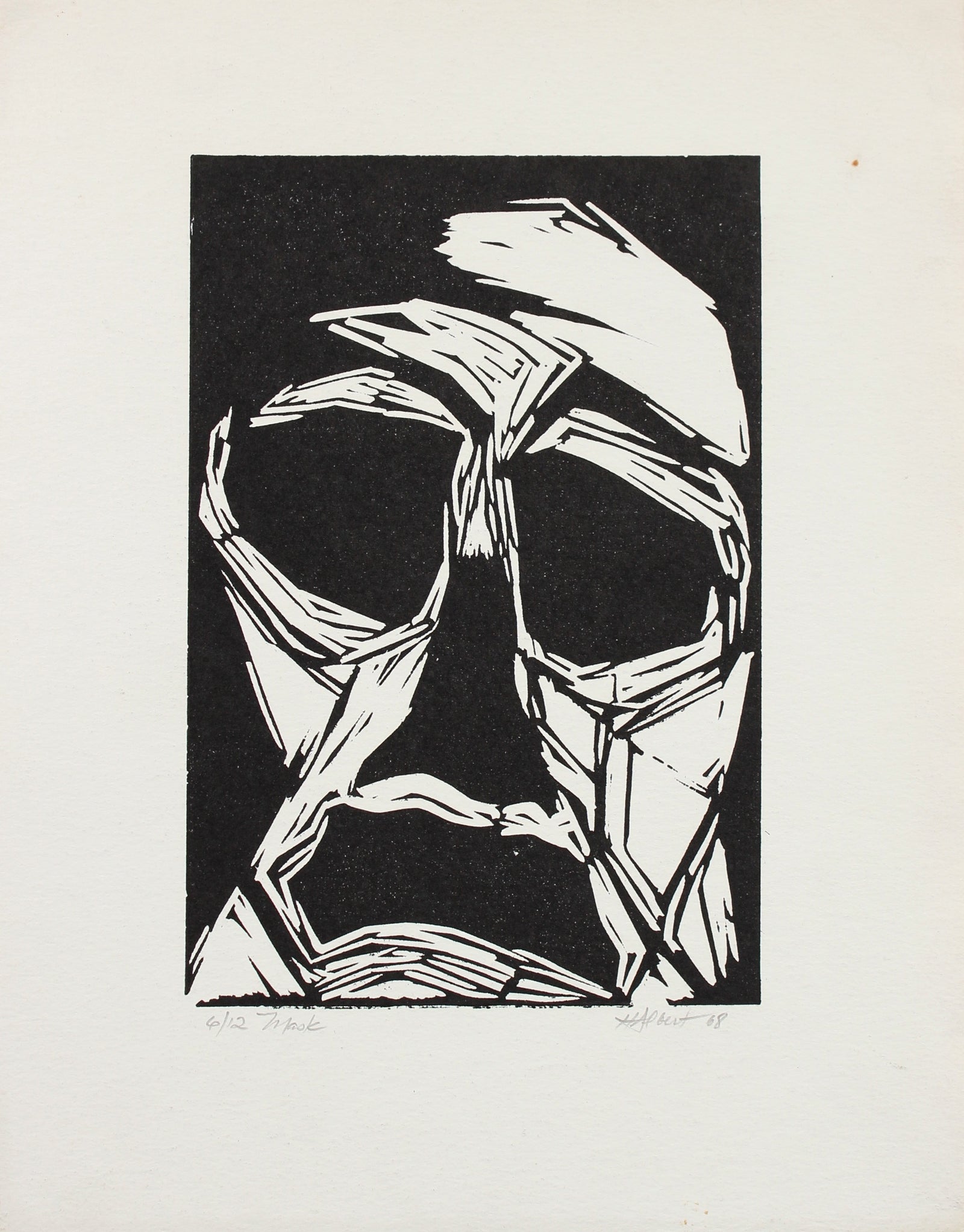 <i>Mask</i><br>1968 Wood Block<br><br>#2149A