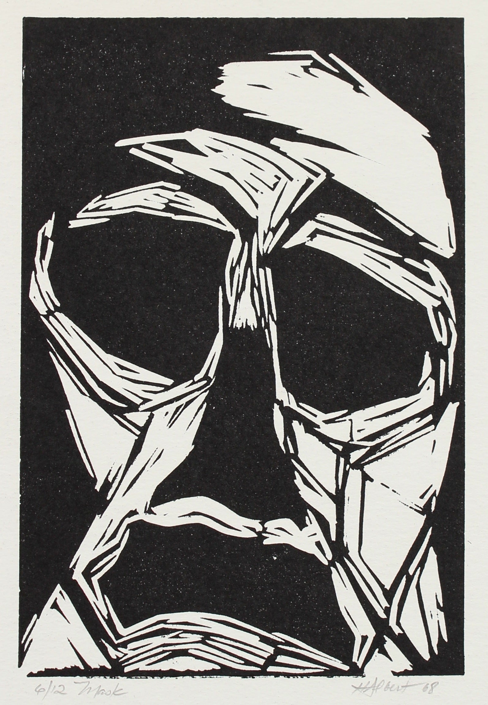 <i>Mask</i><br>1968 Wood Block<br><br>#2149A