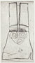 Man in a Tall Hat <br>Etching, 1960-70s <br><br>#2150A