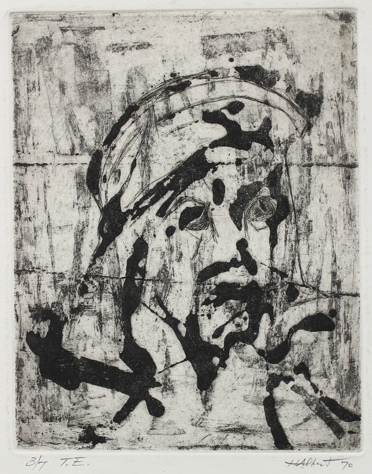 &lt;i&gt;T.E.&lt;/i&gt;, 3/7&lt;br&gt;1970 Woodcut&lt;br&gt;&lt;br&gt;#2193