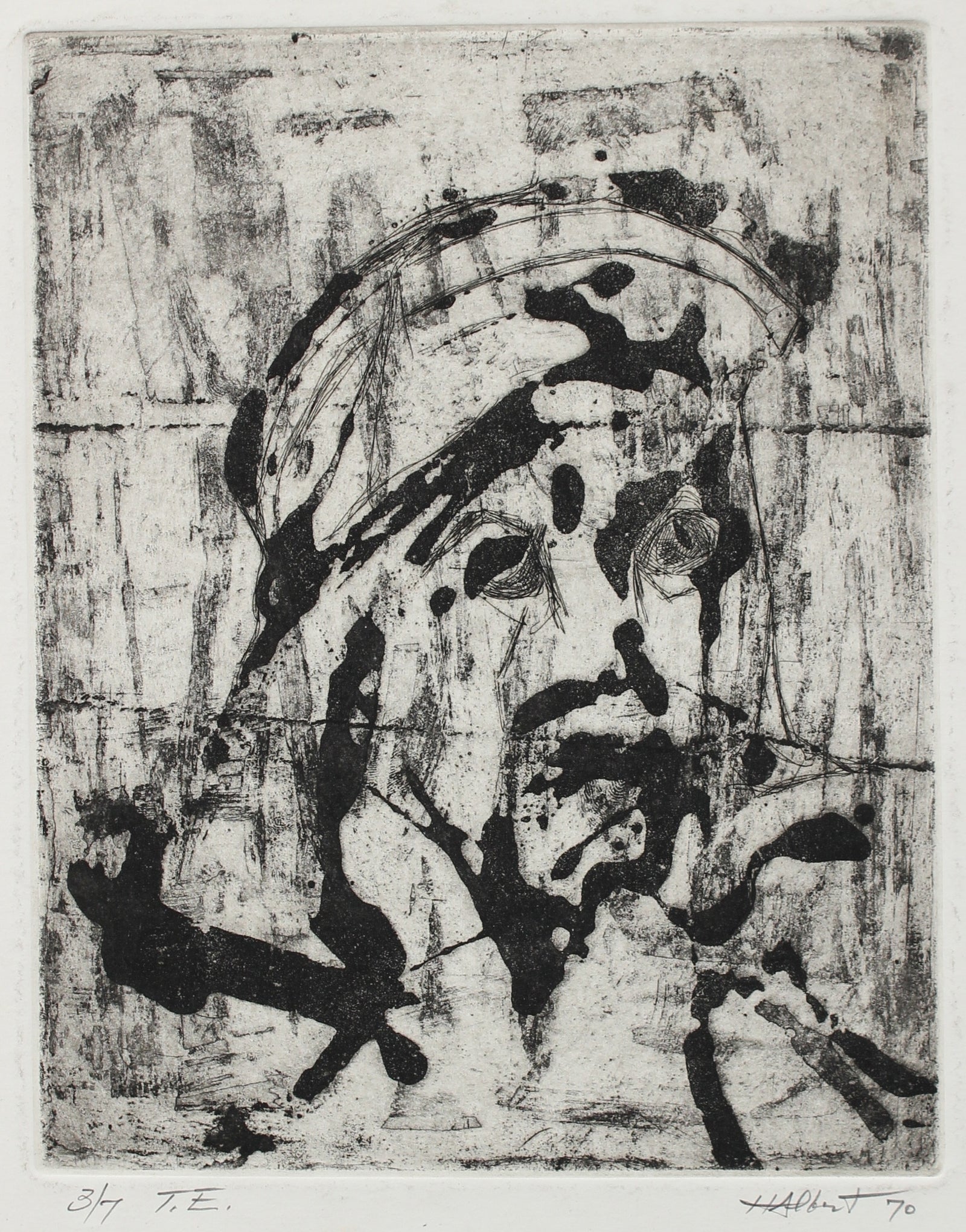 <i>T.E.</i>, 3/7<br>1970 Woodcut<br><br>#2193