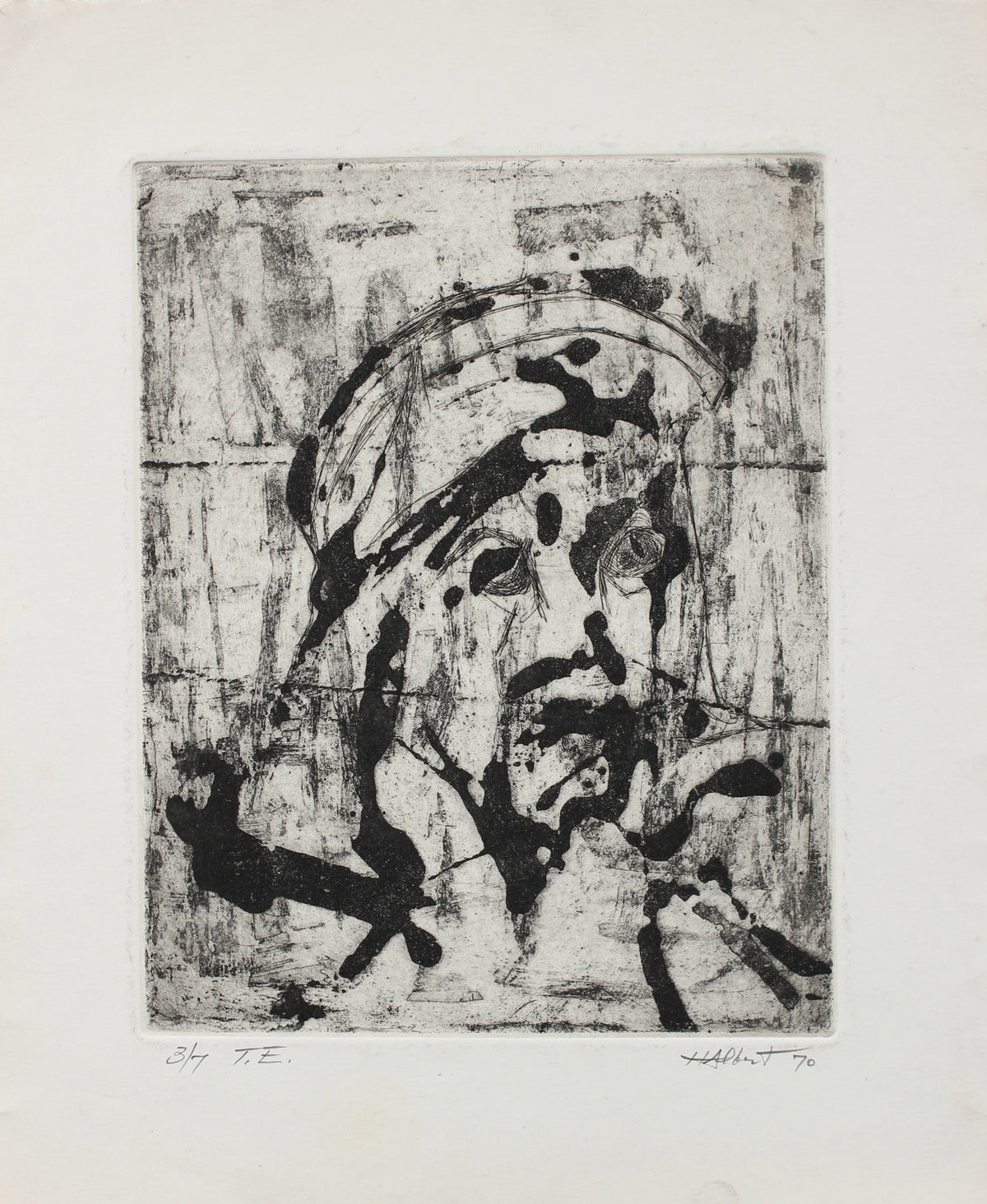 <i>T.E.</i>, 3/7<br>1970 Woodcut<br><br>#2193