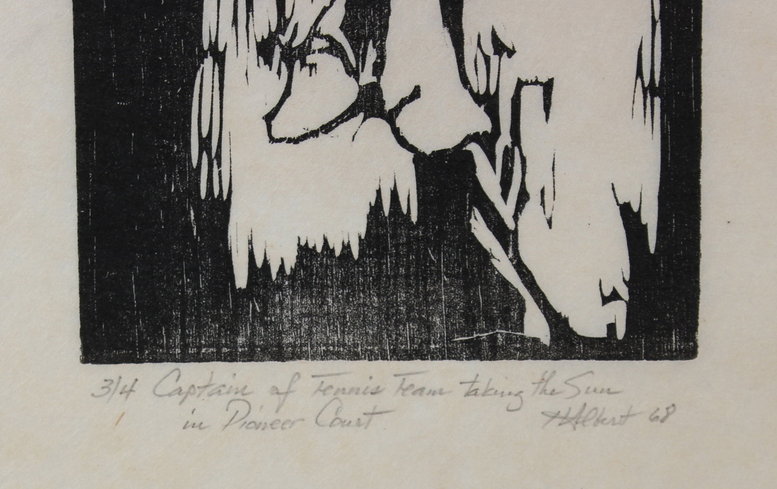 <i>Captain of the Tennis Team Taking the Sun in "Pioneer Court"</i><br><br>#2204