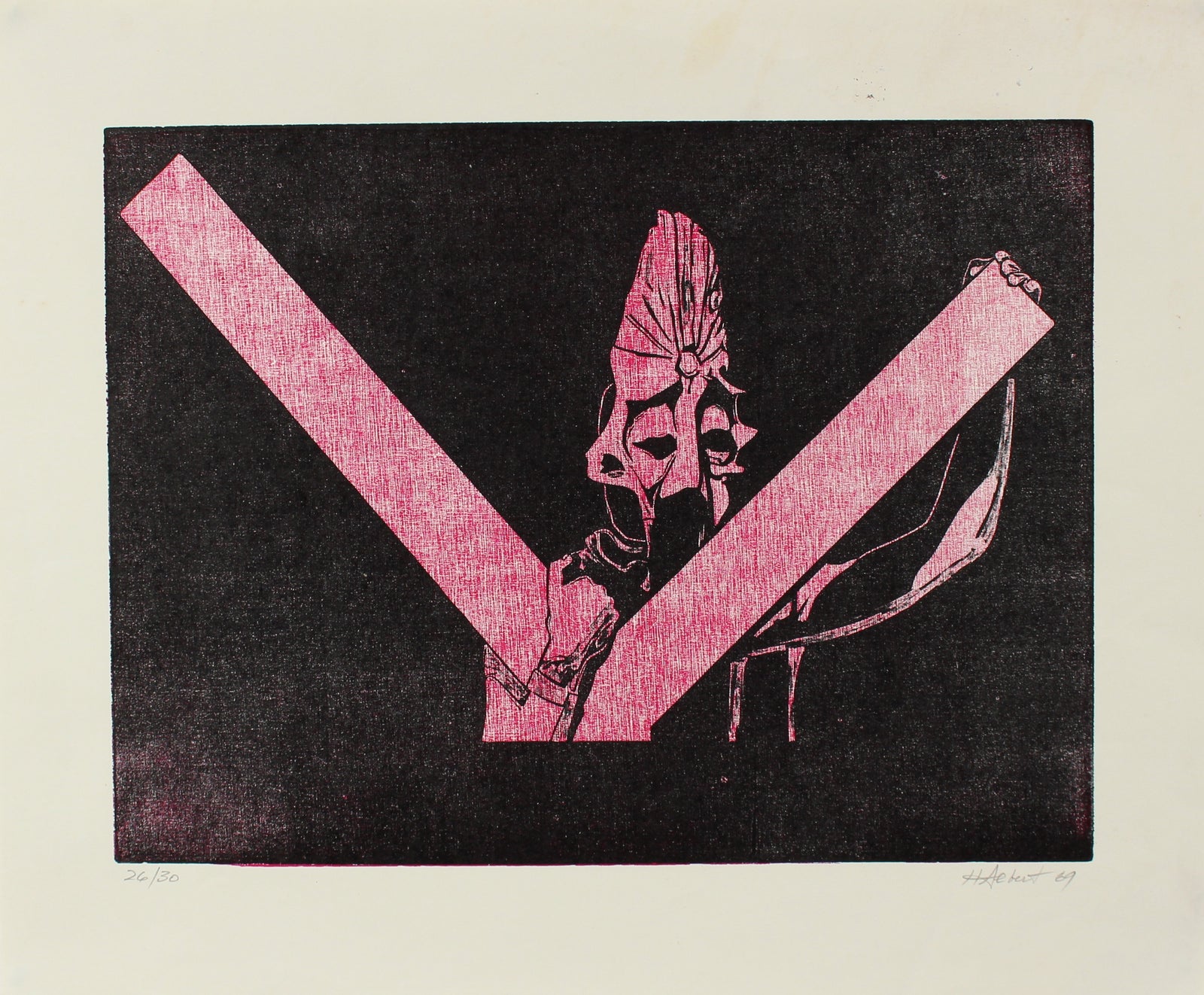 Woodcut in Red & Black<br>1969<br><br>#2207