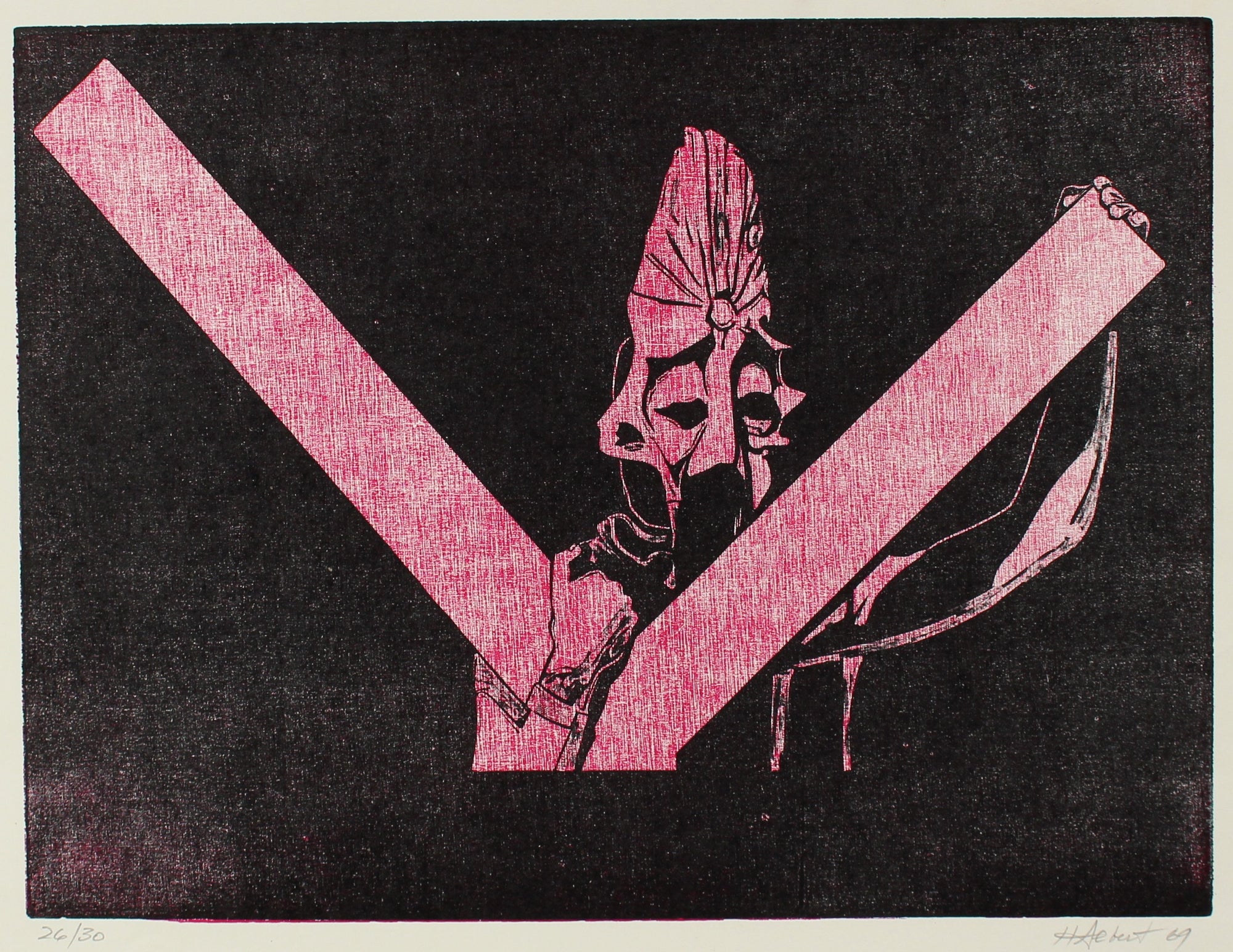 Woodcut in Red & Black<br>1969<br><br>#2207