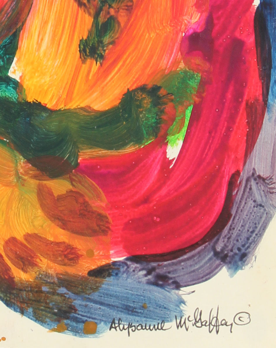 Saturated Bay Area Figure<br>1950-60s Distemper<br><br>#23227