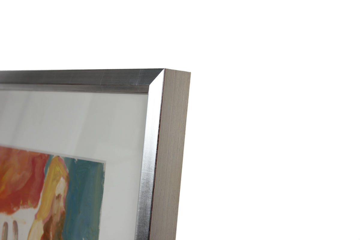 Bay Area Figurative Seated Nude<br>1950-60s Distemper<br><br>#23446