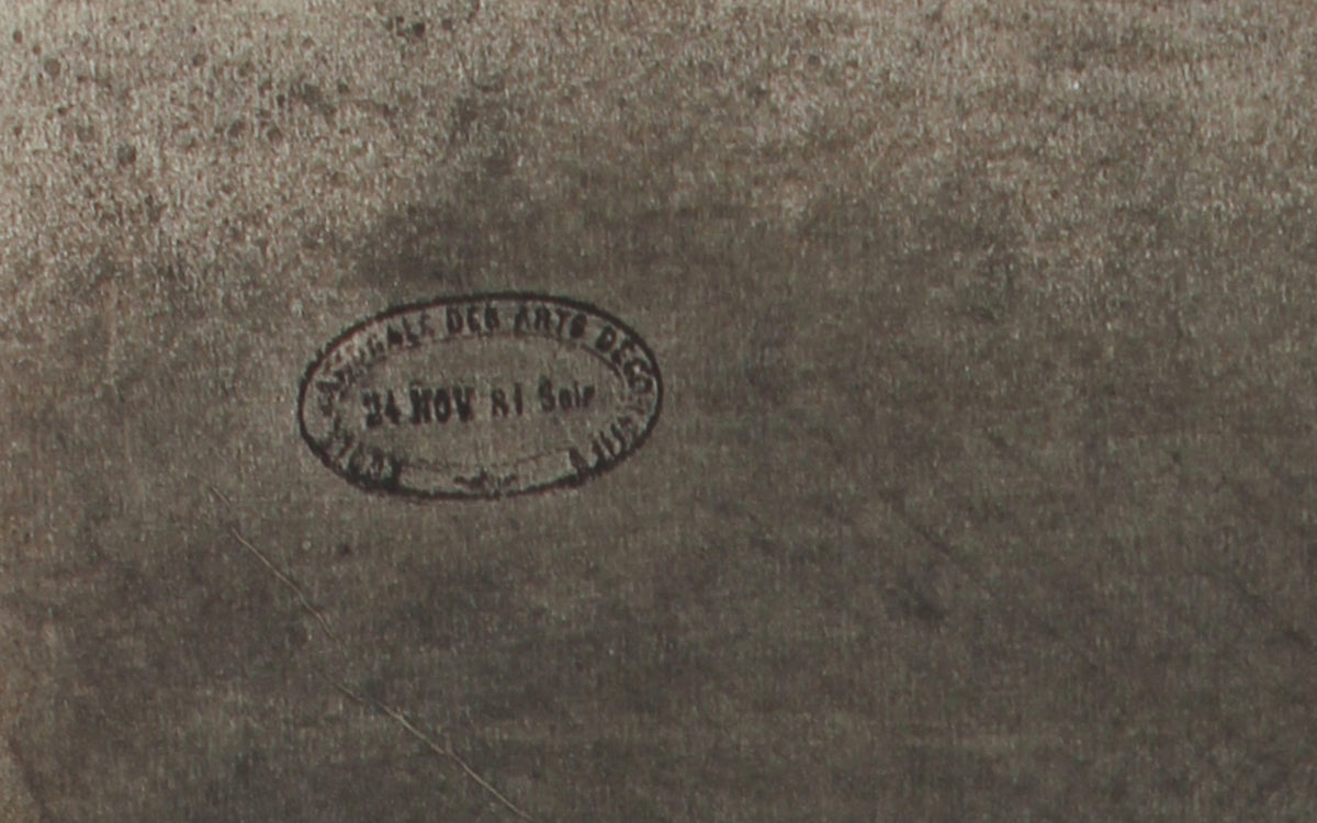 French Academic Capital Study <br> 1881 Charcoal <br><br>#23888