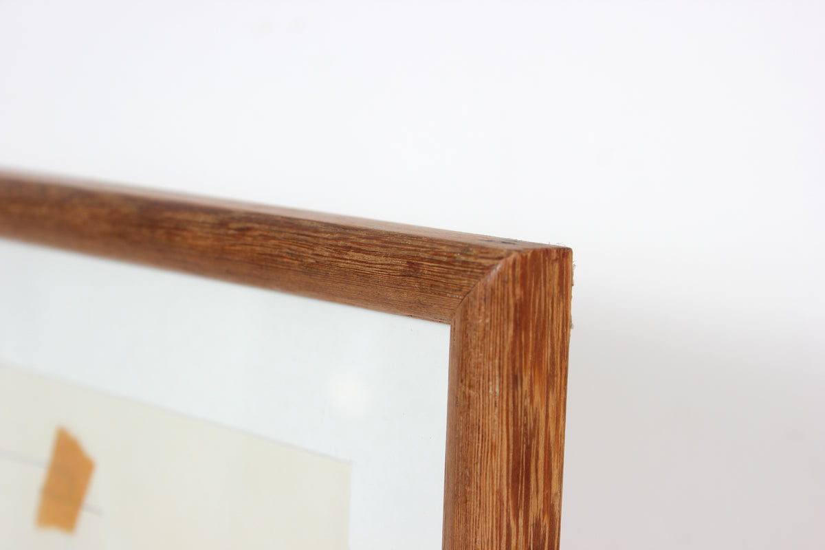 Mid Century Geometric Study<br>Ink, Tape, & Cut Paper<br><br>#24319