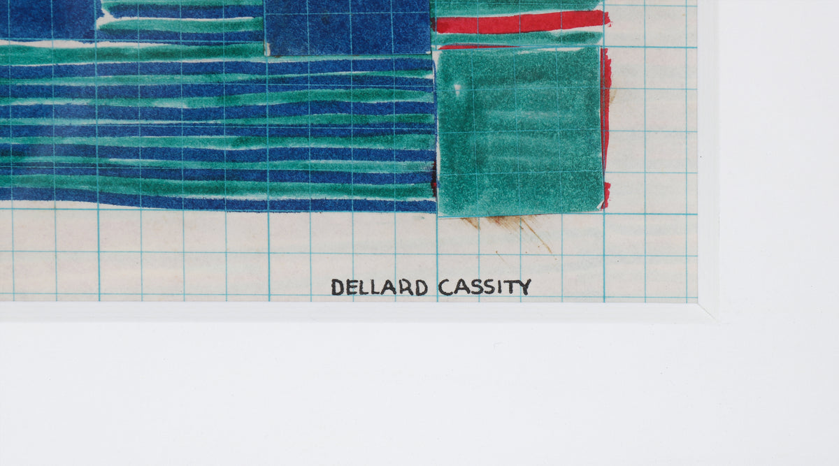 Optical Abstract Study <br>Mid Century Ink & Cut Paper <br><br>#24642