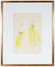Lemon Yellow Gown<br> Gouache & Ink Fashion Illustration<br><br>#26562