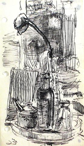 Desktop Study<br>Ink, 1940-60s<br><br>#10399