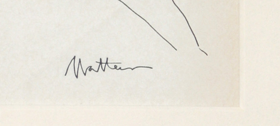 Linear Abstracted Nude <br>1989 Ink <br><br>#29762