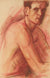 Portrait of a Man<br>Early-Mid Century Pastel Drawing<br><br>#90749