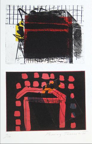 <i>Passing Through II</i><br>Mixed Media Print, 1989<br><br>#11771