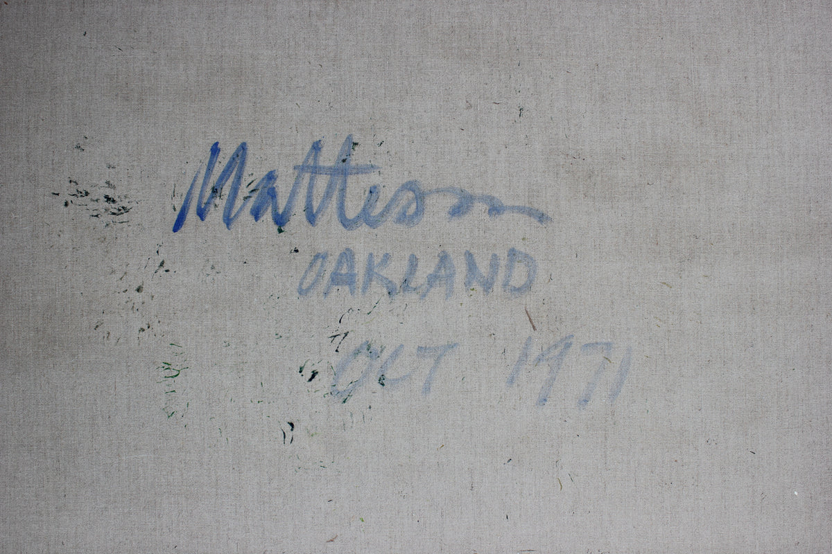 Modernist Desert Landscape<br>1971 Oil<br><br>#31689