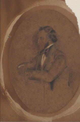 Seated Gentleman Portrait Study&lt;br&gt;Graphite, Early-Mid 1800s&lt;br&gt;&lt;br&gt;#10146