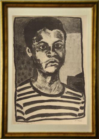 <i>Portrait of A Friend</i><br>Woodcut, 1940-70s<br><br>#5309