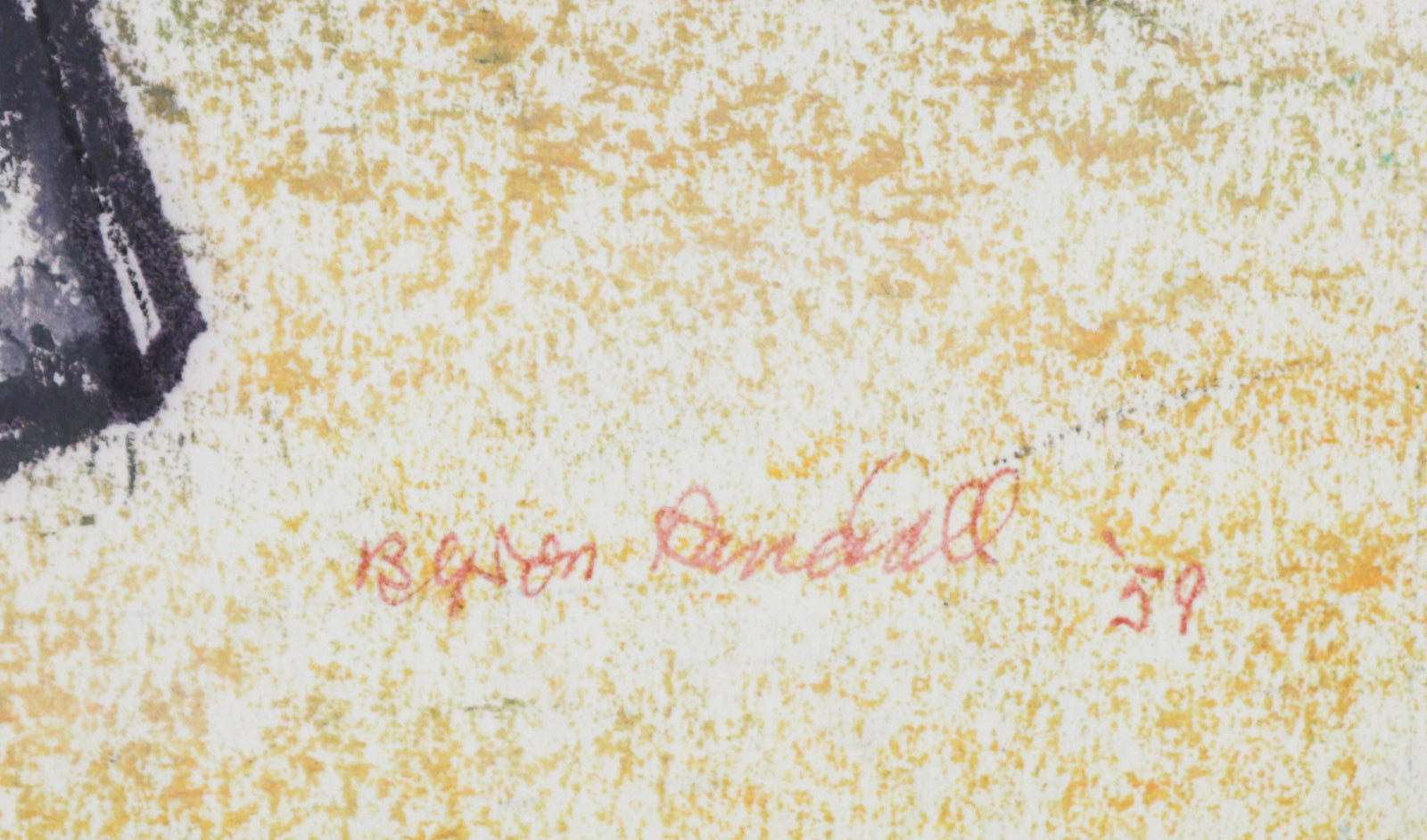 <i>Working Men</i> <br>1959 Pastel Scene <br><br>#33208