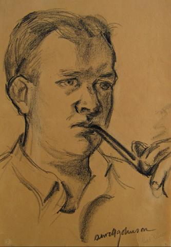 <i>Hal Nelson</i><br>1930-50s Charcoal<br><br>#16060